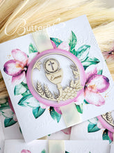 Load image into Gallery viewer, First Communion Invitation #24 with child's name engraved