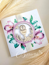 Load image into Gallery viewer, First Communion Invitation #24 with child's name engraved