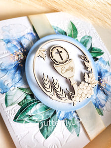 First Communion Invitation #23 with child's name engraved