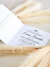 Load image into Gallery viewer, First Communion Invitation #24 with child's name engraved
