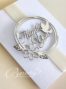 Thank You Card with beautiful flower