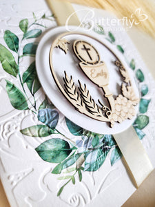 First Communion Invitation #22 with child's name engraved