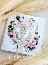 Load image into Gallery viewer, First Communion Invitation #25 with child's name engraved
