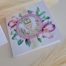 Load and play video in Gallery viewer, First Communion Invitation #24 with child's name engraved
