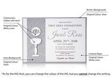 Load image into Gallery viewer, First Communion Invitation #29
