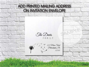 Printed Guest Addressing on Envelope